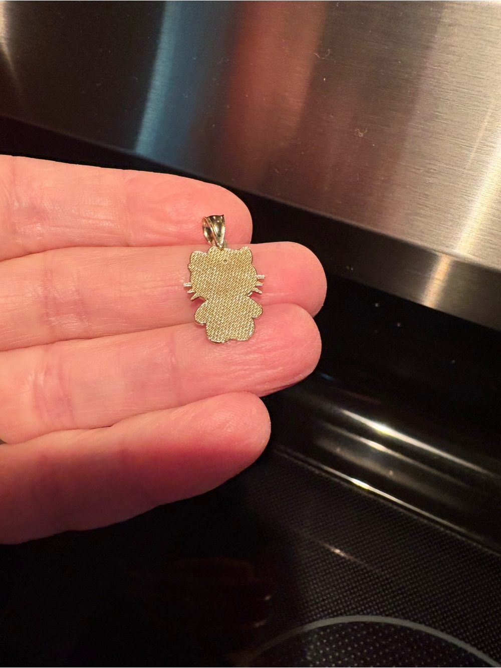 Gold Hello Kitty Pendant Charm - Women's Jewelry - Picture 2 of 3